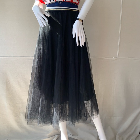 Tulle maxi ballerina Paris bohemian skirt - Picture 2 of 13